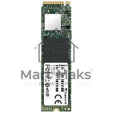 Накопитель SSD Transcend MTE110S, 128Gb, M.2 2280, PCIe 3.0 x4, NVMe, R/W 1600/400