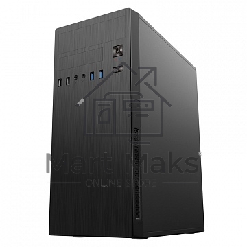 Компьютерный корпус MidiTower Powerman DA812BK Black PM-500ATX-F 2*USB 2.0+2*USB 3.0 Audio ATX