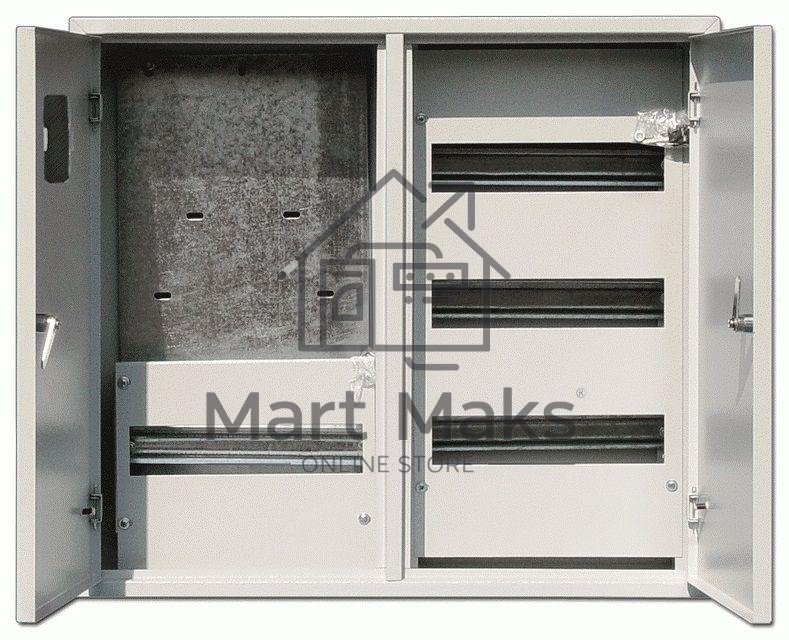 Корпус металлический навесной учетный 2-двер 520х585х160 3-фазн 48мод. DEKraft 30404DEK