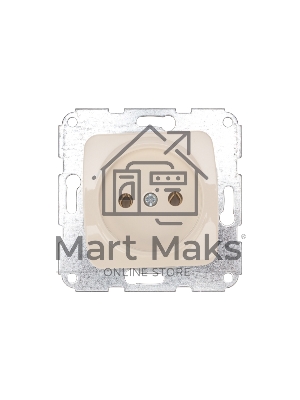 Розетка 1-ая DEA керамика б/з с/у 10А мех. Беж KRANZ (1/10/120)