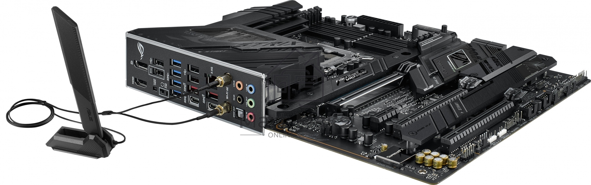Материнская плата ASUS ROG STRIX Z790-F GAMING WIFI, LGA 1700, Intel Z790, 4xDDR5, 4xSATA, 4xM.2, 1xPCIe 5.0 x16, 2xPCIe 4.0 x4, 1xHDMI, 1xDP, 1x 2.5Gb LAN, 2xUSB-A 3.2 Gen 2, 4xUSB-A 3.2 Gen 1, 4xUSB-A 2.0, 5x3.5 мм, 7.1, Standard-ATX