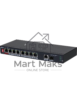 Коммутатор Dahua DH-PFS3110-8ET1GT1GF-96 8x100Mb 1G неуправляемый