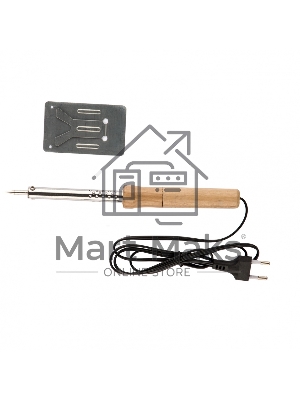 Паяльник с ручкой из дерева, 60 Вт, 220 В SPARTA 913103