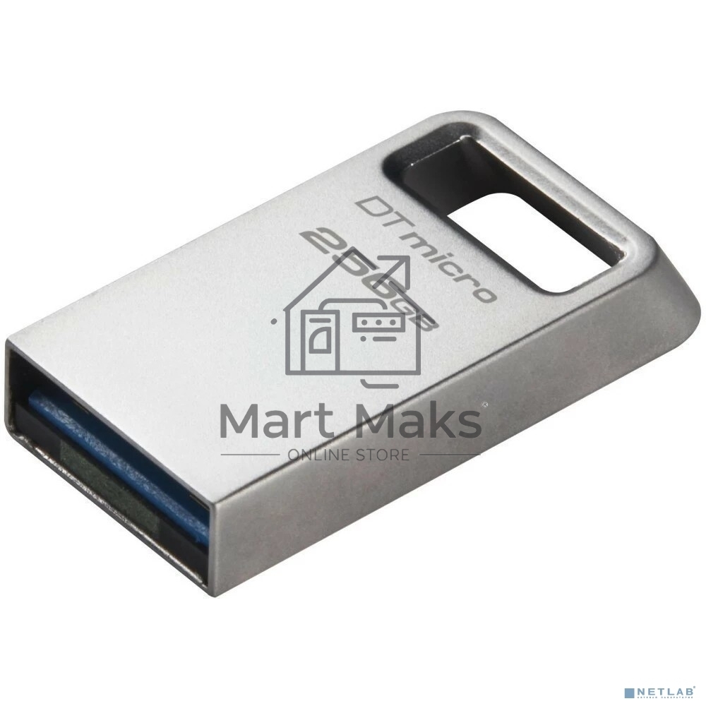 Флешка USB R/W Kingston 256Gb DataTraveler Micro DTMC3G2/256GB USB3.0 серебристый