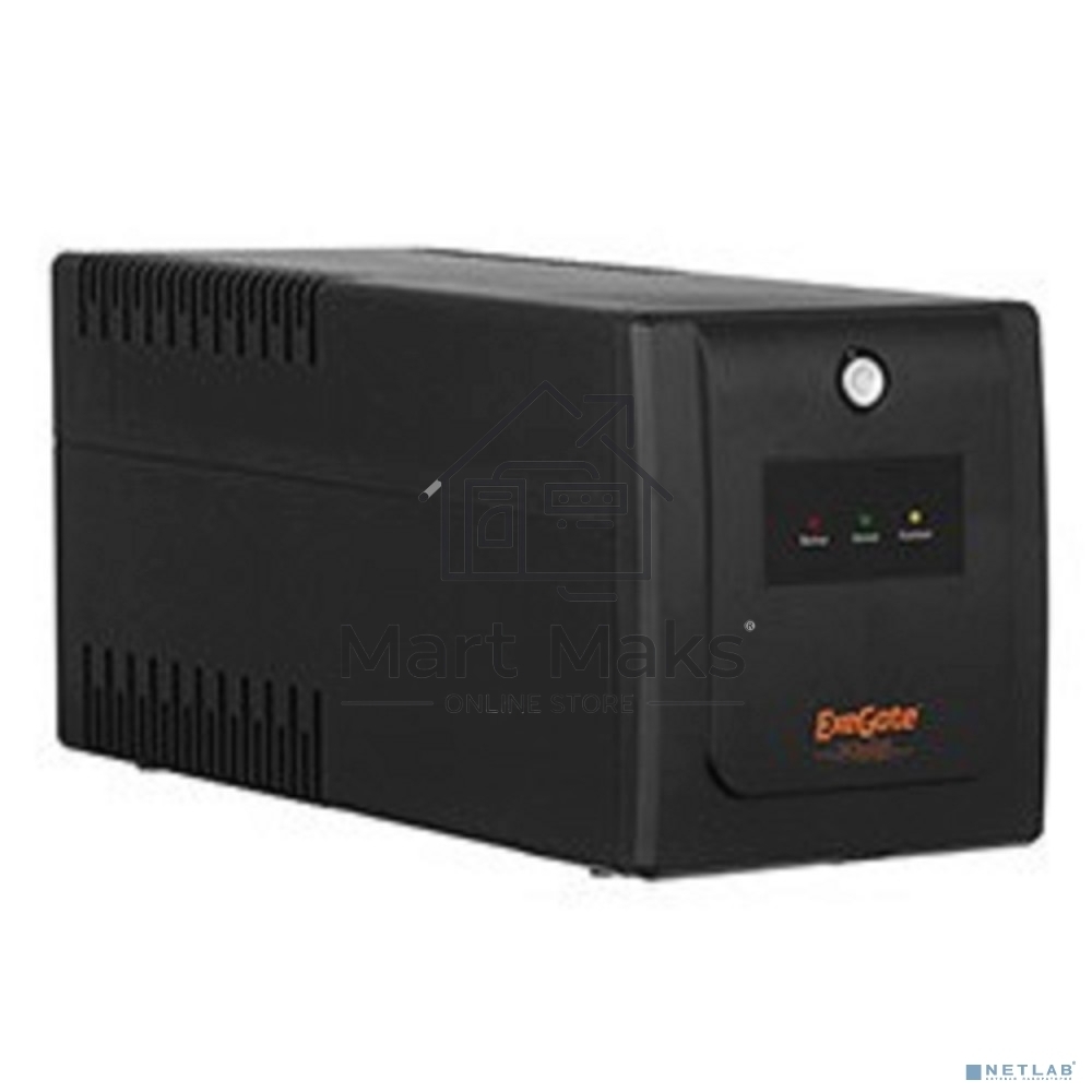 Источник бесперебойного питания ExeGate EP285483RUS SpecialPro UNB-1000.LED.AVR.EURO.RJ <1000VA/650W, LED, AVR, 4 евророзетки, RJ45/11, Black>