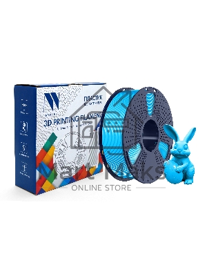 Филамент NVPrint PETG Glow Blue для 3D печати диаметр 1.75мм длина 330 метров масса 1 кг