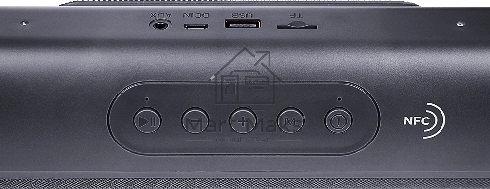 Колонка портатитвная Ural ТТ М100+ серый 6W 1.1 BT/3.5Jack/USB-C 10м 1200mAh (без.бат) (УРАЛ ТТ М100+ СЕРЫЙ)