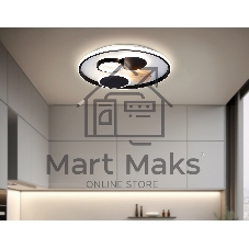 Светильник Ambrella light FL4802 WH/BK белый/черный 3000K-6400K 70W D500*95 (ПДУ ИК)