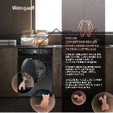 Стиральная машина Weissgauff WM 4106 D Black Edition черный, загрузка фронтальная 6 кг, 1000 об/мин, класс: А