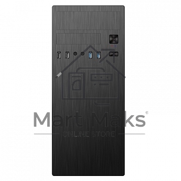 Компьютерный корпус MidiTower Powerman DA812BK Black PM-500ATX-F 2*USB 2.0+2*USB 3.0 Audio ATX