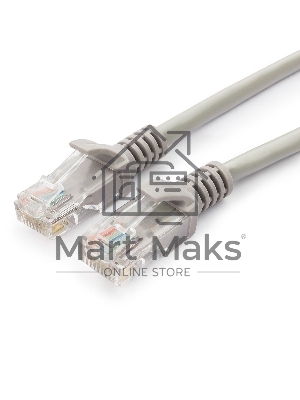 Патч-корд UTP Cablexpert кат.5e, 0.5м, литой, многожильный (серый)