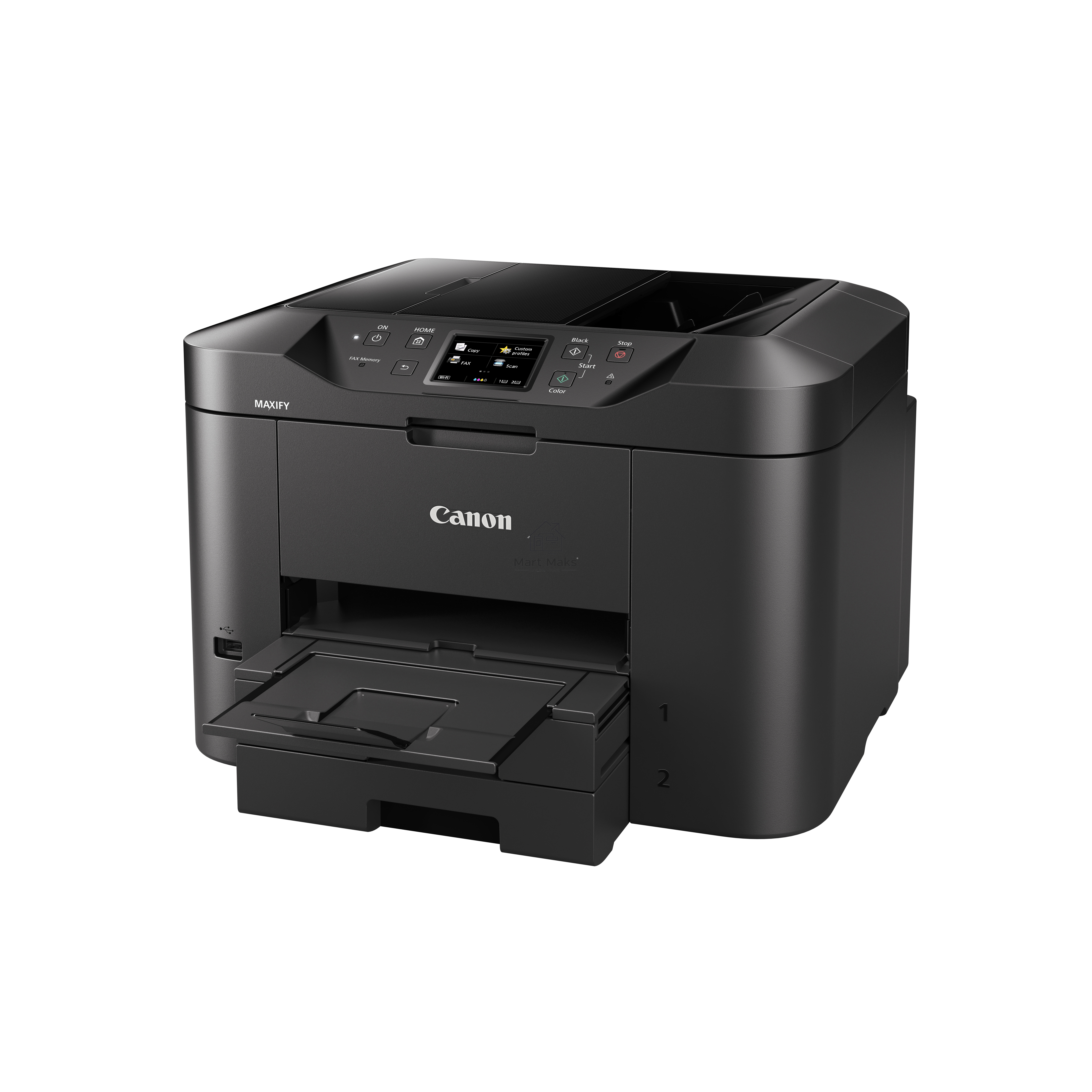 МФУ струйный Canon MAXIFY MB2740, A4, цветной, печ. до 24 стр/мин. (ч/б) 15.5 стр/мин. (цвет), скан. до 18.5 стр/мин (ч/б) 15.5 стр/мин (цет), 600 x 1200 dpi (печать), 1200x1200dpi (скан.), USB, RJ-45, Wi-Fi
