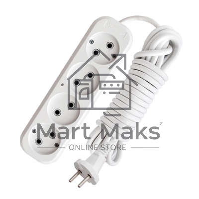 Удлинитель 4х7м без заземл. 10А IP20 Е-204 АБС-пл. ПВС 2х0.75 UNIVersal 9631970