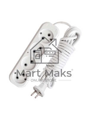 Удлинитель 4х7м без заземл. 10А IP20 Е-204 АБС-пл. ПВС 2х0.75 UNIVersal 9631970