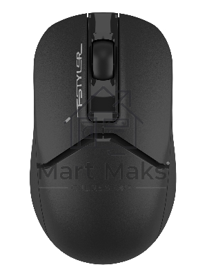 Мышь беспроводная A4Tech Fstyler FG12S черный, 1200 dpi, радиоканал, USB, кнопки - 3