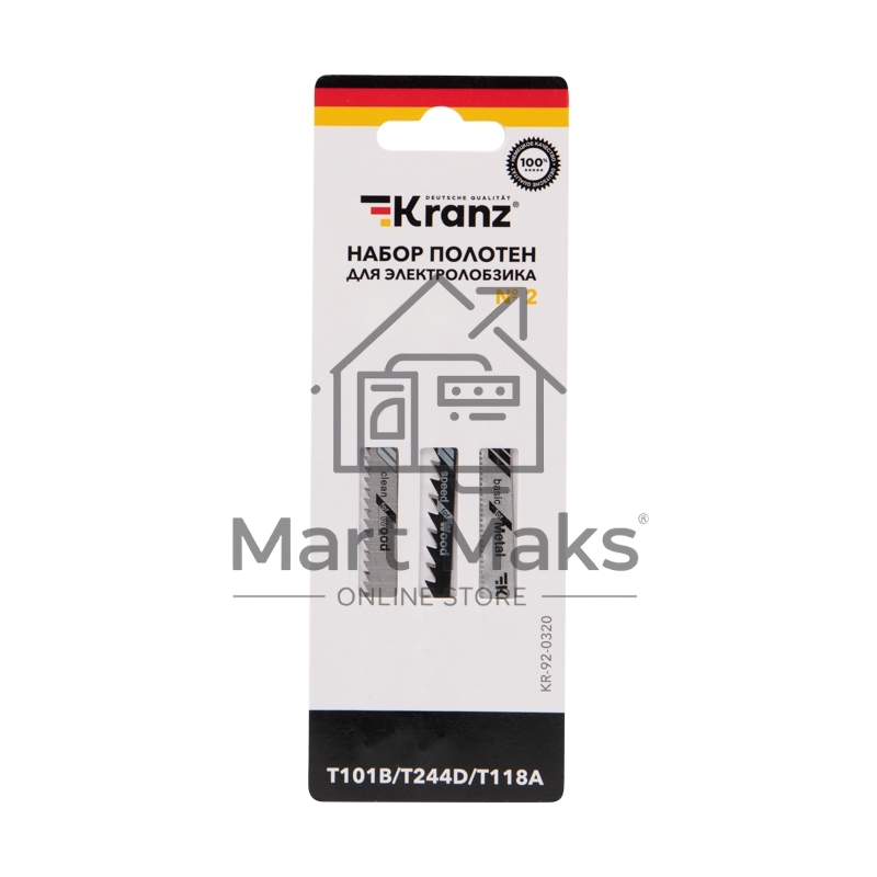 Набор полотен для электролобзика KRANZ № 2 T101B/T118A/T244D (3 шт./уп.) 