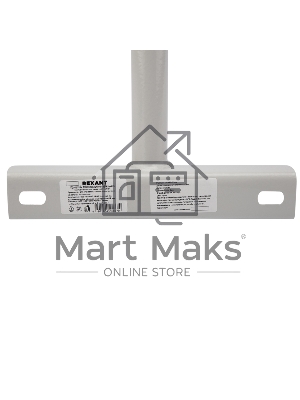 Кронштейн для консольного светильника приставного монтажа 1 хомутом серый (сталь 2мм, 625*460*280 Ø57) Rexant