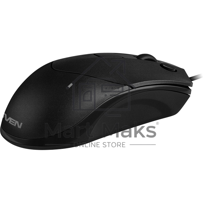 Мышь проводная SVEN RX-100 черный, 4000 dpi, USB, кнопки - 6