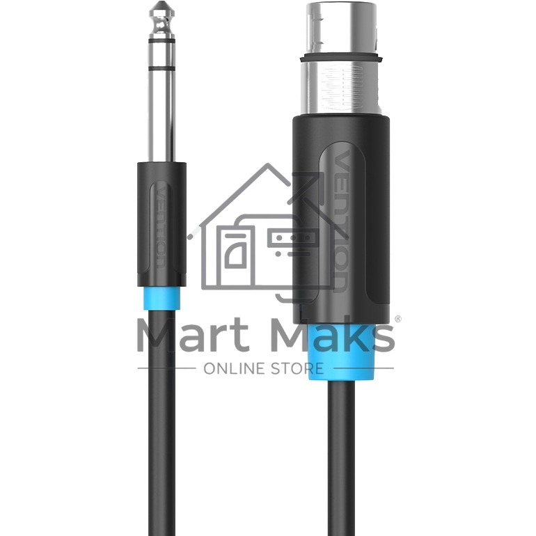 Кабель Vention аудио Jack 6.5 M/XLR F - 2м