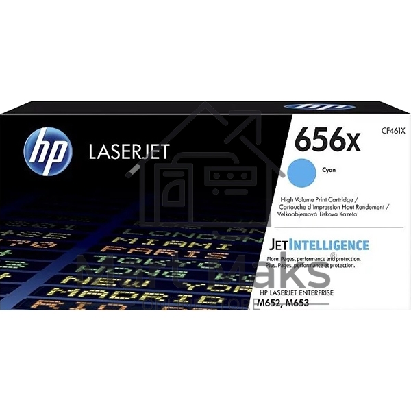 Картридж лазерный HP 656X голубой для HP CLJ M652/M653 (CF461X) 22000 стр