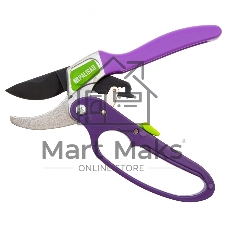 Секатор прямого реза Palisad 200 мм, храповой механизм, металлические обрезиненные рукоятки