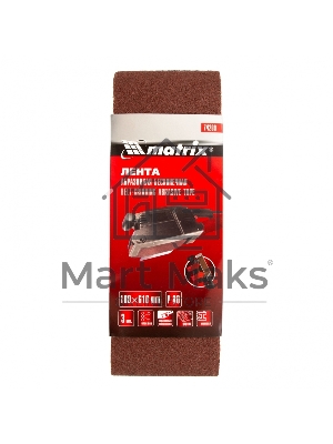 Лента абразивная Matrix бесконечная, P 80, 100 х 610 мм, 3 шт.