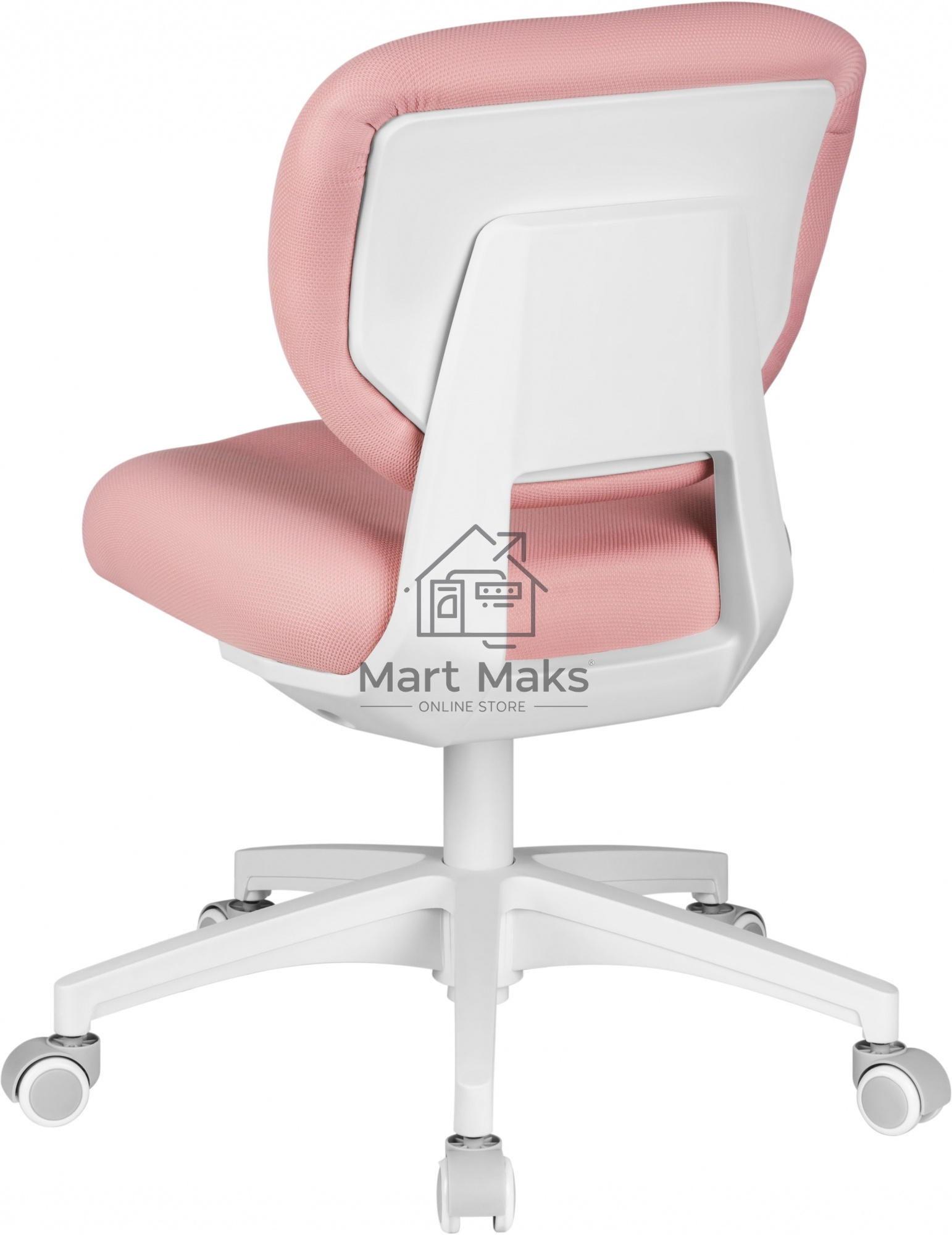 Кресло детское Cactus CS-CHR-3594PK розовый крестов. пластик белый
