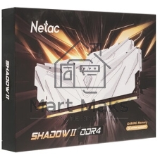 Оперативная память NETAC, DDR4, 16GB (1x16GB), 3200MHz, CL16, DIMM, с радиатором, белый
