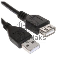 Кабель удлинит. USB2.0 Gembird/Cablexpert CC-USB2-AMAF-6-N серый (1.8м, AM/AF, пакет) (CC-USB2-AMAF-6-N)