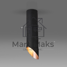 DLN115 GU10 / Светильник накладной черный/золото