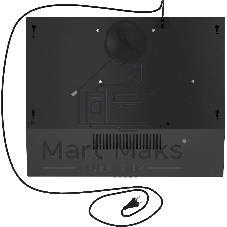 Вытяжка подвесная Elikor Eco ONE 60 BK чёрный, 60 см, 400 м³/ч, 51 дБ