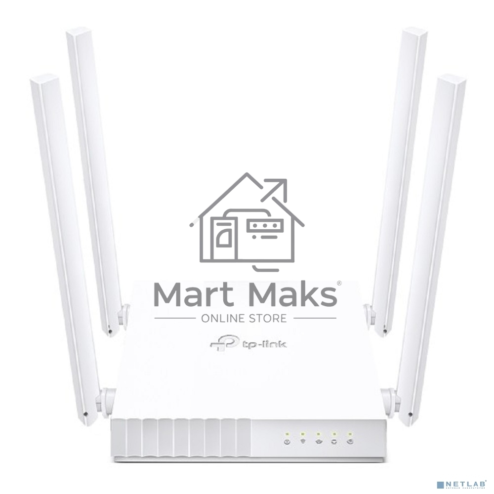 Роутер беспроводной TP-Link Archer C24 AC750 10/100BASE-TX белый