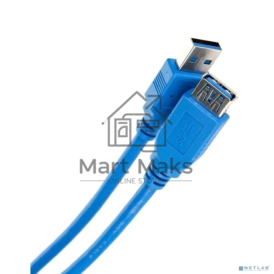 Кабель удлинительный VCOM VUS7065-1M USB3.0 Am-Af 1m