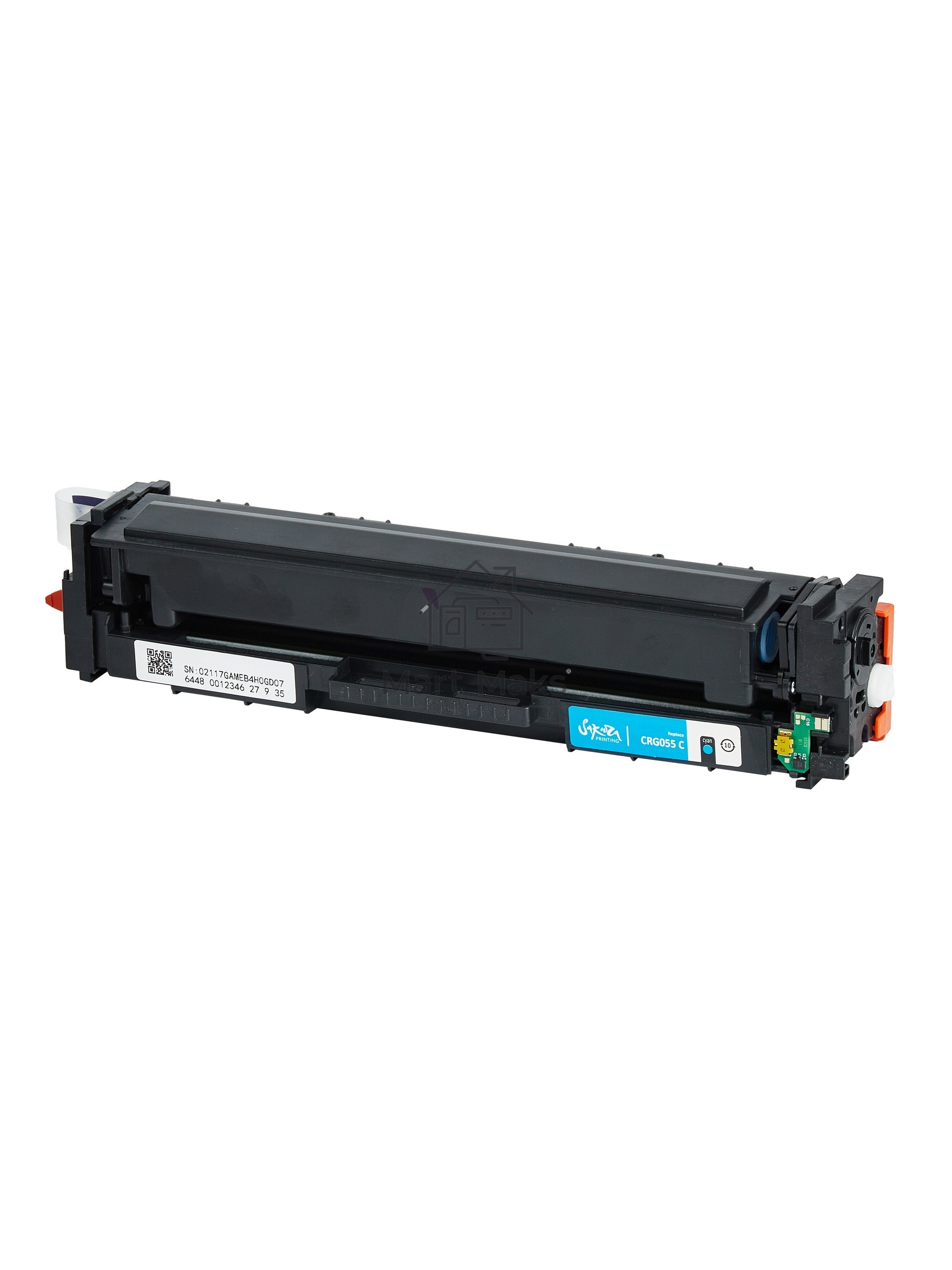 Картридж лазерный Sakura 055C (3015C002) для Canon LBP664Cx/LBP663Cdw/MF746Cx/MF744Cdw/MF742Cdw, голубой, 2100 к. (чип без счетчика копий)