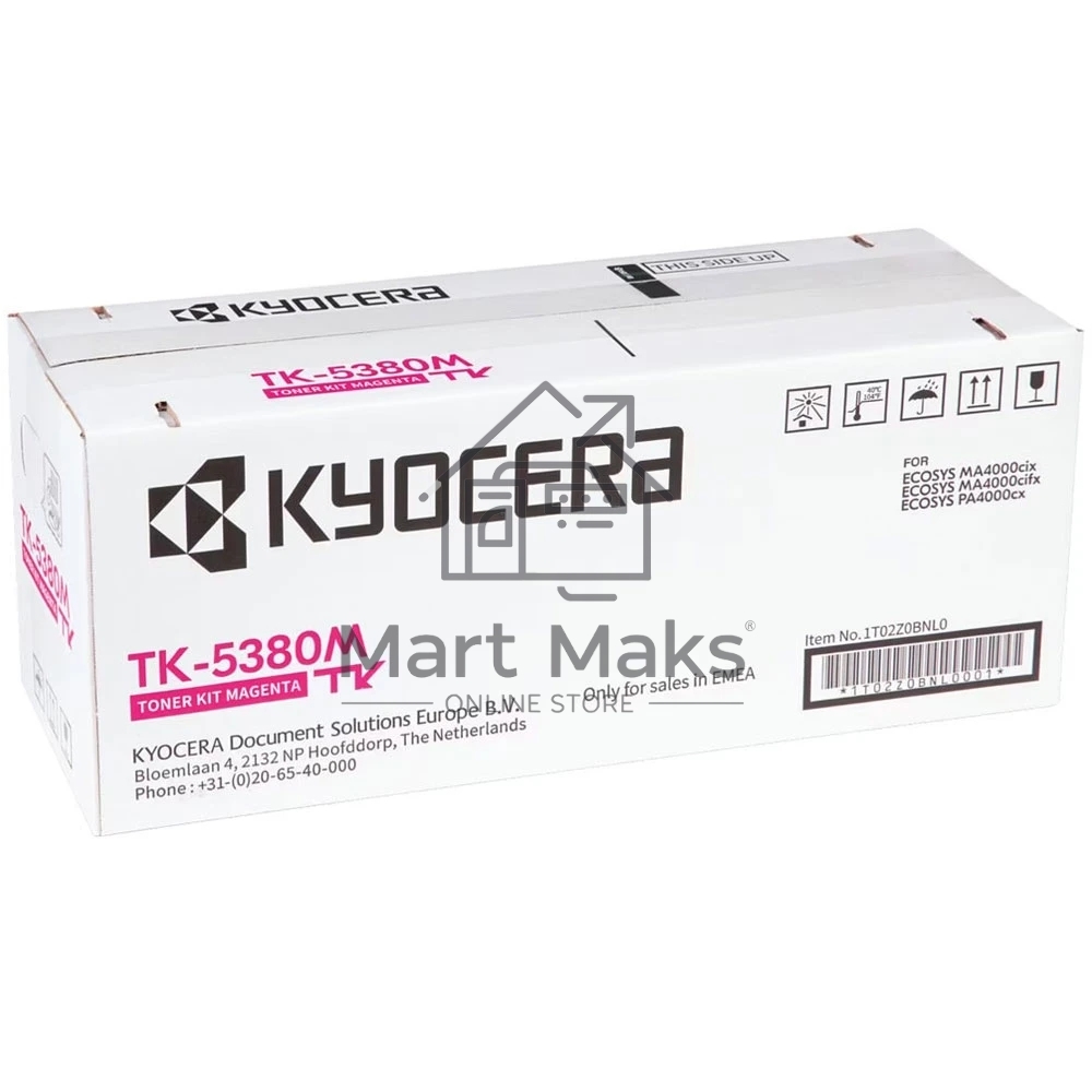 Картридж лазерный Kyocera TK-5380M 1T02Z0BNL0 пурпурный (10000стр.) для Kyocera PA4000cx/MA4000cix/MA4000cifx