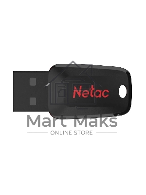 Флешка USB R/W Netac 128Gb U197 NT03U197N-128G-20BK USB2.0 черный/красный