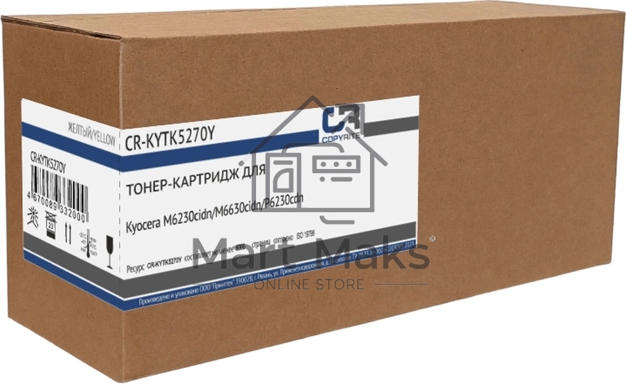 Картридж лазерный CopyRite CR-KYTK5270Y TK-5270Y желтый (6000стр.) для Kyocera M6230cidn/M6630cidn/P6230cdn