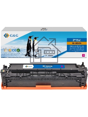 Картридж G&G аналог HP CB543A/125A/Canon 716 красный 1.4k с чипом