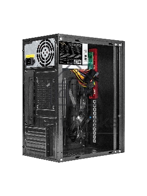 Компьютерный корпус Minitower ExeGate BAA-403U2-AAA400 (mATX, БП AAA400 с вент. 8см, 1*USB/2*USB 3.0, HD Audio, черный)