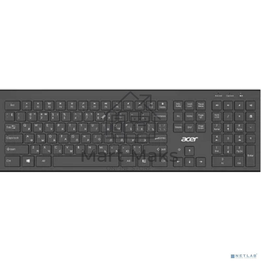 Клавиатура Acer OKR300 черный USB беспроводная (ZL.KBDEE.014)