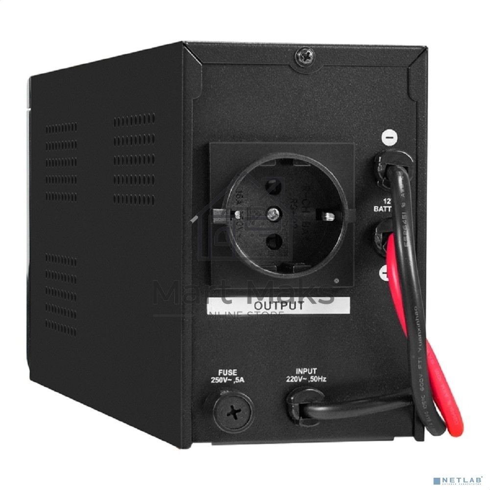 Источник бесперебойного питания (инвертор, синус, для котла) ExeGate SineTower SZ-600.LCD.AVR.1SH <600VA/360W, чистый синусоида, LCD дисплей, AVR, 1*Schuko, линейно-интерактивный, внешняя батарея 12В до 200Ач, Black>