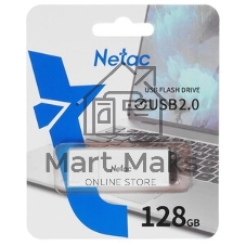 Флешка USB Netac U185 USB 3.0 Flash 128Gb NT03U185N-128G-32WH, LED индикатор NETAC