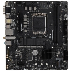 Материнская плата MSI B760M BOMBER WIFI, LGA 1700, Intel B760, 2xDDR5, 4xSATA, 2xM.2, 1xPCIe 4.0 x16, 1xPCIe x1, 1xVGA, 1xHDMI, 1xDP, 1x2.5Gb LAN, Wi-Fi 6E, Bluetooth 5.3, 4xUSB-A 5Gbps, 2xUSB-A 2.0, 1xPS/2, 3x3.5 мм, 7.1, чёрный, mATX