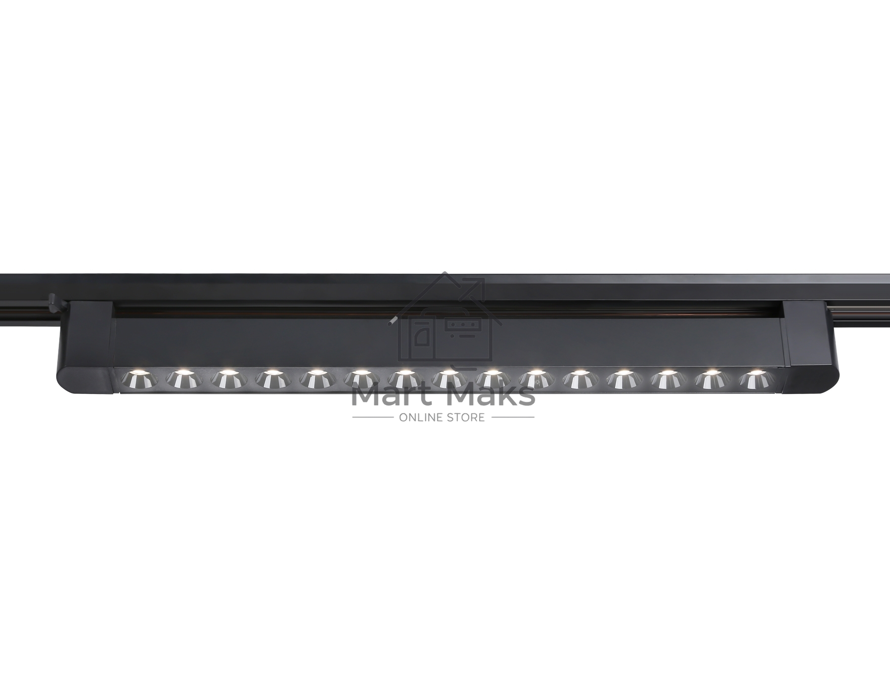 Трековый однофазный светильник Ambrella light GL6715 BK черный IP20 30W 4200K 24° 458*35*57