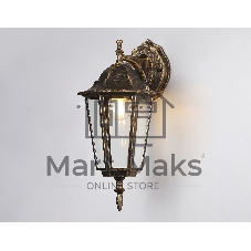 Уличный настенный светильник Ambrella light ST2019 GD/BK/CL золото/черный/прозрачный IP54 E27 max 40W 360*150*210