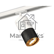 Светильник Ambrella light XT7402081 SBK/SWH/PYG черный песок/белый песок/золото желтое полированное MR16 GU5.3