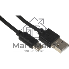Кабель USB (m)-USB Type-C (m) 1.8м черный