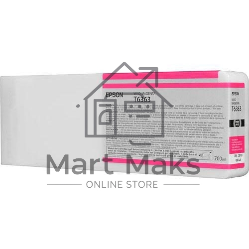 Картридж струйный Epson C13T636300 пурпурный (700 мл) для Stylus 7700, 7890, 7900, 9700, 9890, 9900, WT7900