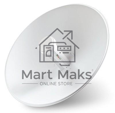 Точка доступа Ubiquiti ISP PBE-M2-400 10/100BASE-TX компл.:параболический отражатель/антенна/крепления/адаптер белый