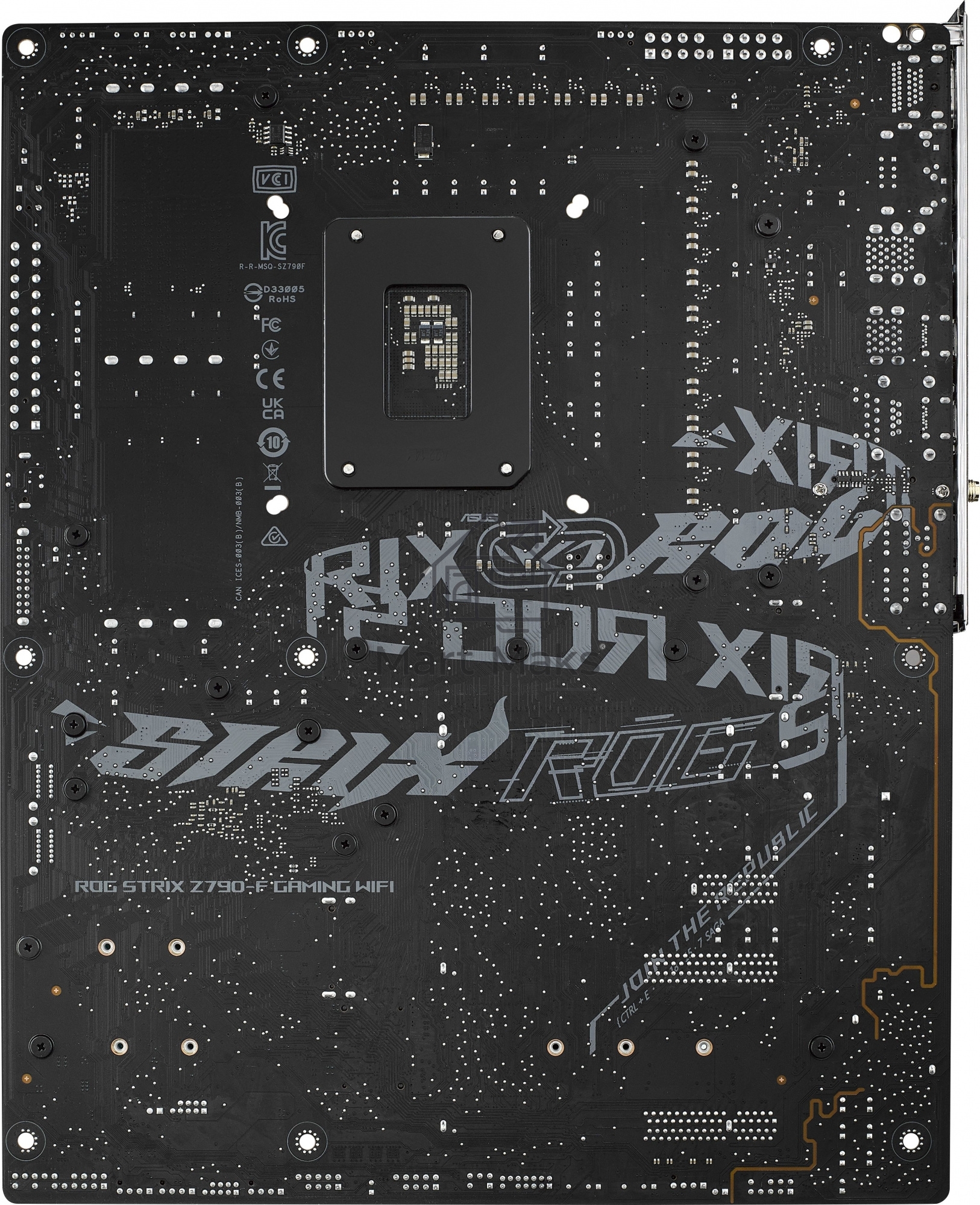 Материнская плата ASUS ROG STRIX Z790-F GAMING WIFI, LGA 1700, Intel Z790, 4xDDR5, 4xSATA, 4xM.2, 1xPCIe 5.0 x16, 2xPCIe 4.0 x4, 1xHDMI, 1xDP, 1x 2.5Gb LAN, 2xUSB-A 3.2 Gen 2, 4xUSB-A 3.2 Gen 1, 4xUSB-A 2.0, 5x3.5 мм, 7.1, Standard-ATX